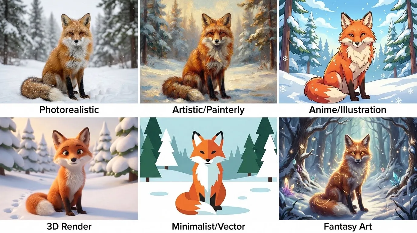 Comparison of AI-generated images from different platforms